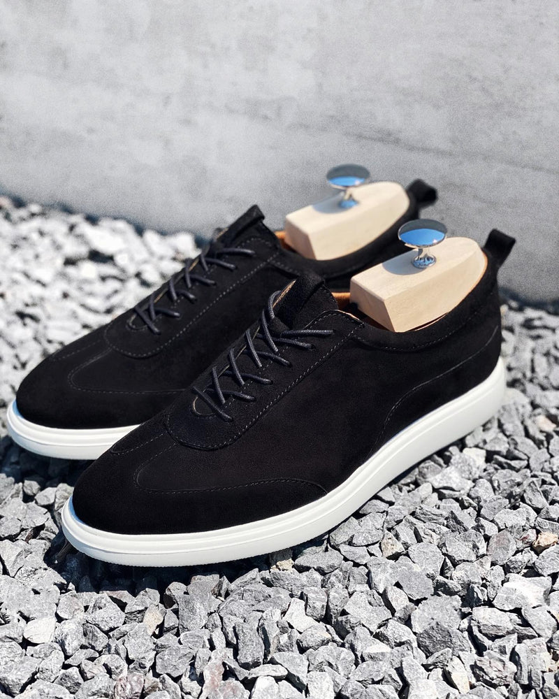 Kuvet ručno izrađene muške patike Sneakers SV0 u crnoj boji
